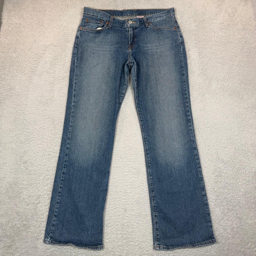 Vintage Lucky Brand Soho Mid Rise Flare Jeans Blue Denim Size 12/31 Regular
